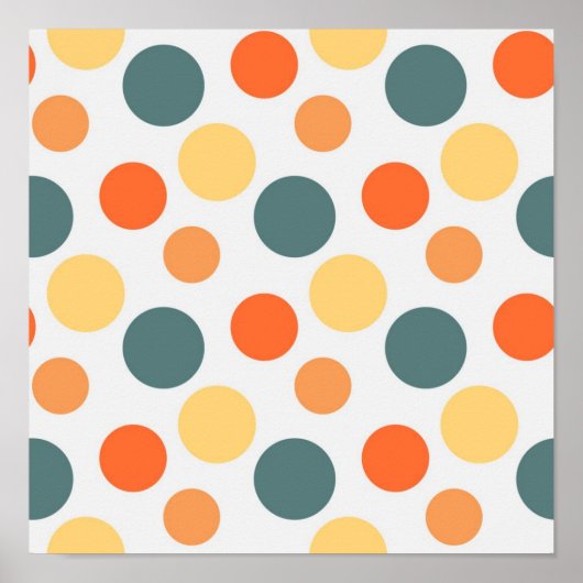 Polka-puntpatroon Poster (Voorkant)
