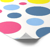 Polka-puntpatroon Poster (Hoek)