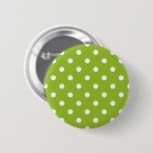 Polka-puntpatroon Ronde Button 5,7 Cm (Voorkant /achterkant)