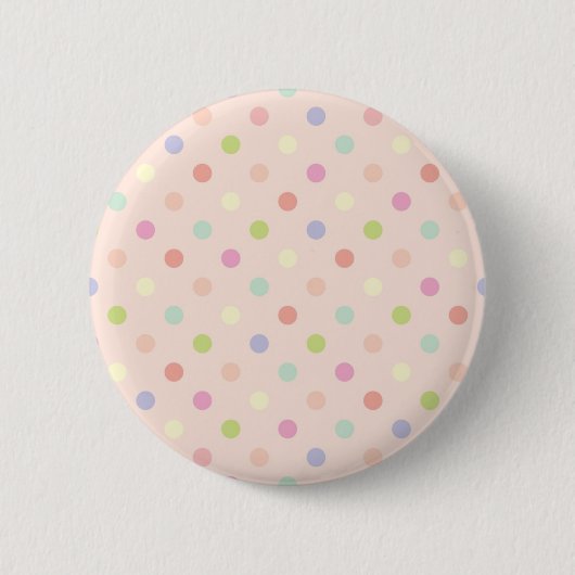 Polka-puntpatroon Ronde Button 5,7 Cm (Voorkant)