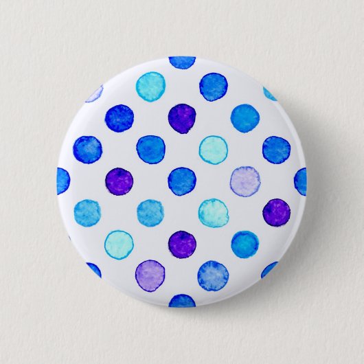 Polka-puntpatroon Ronde Button 5,7 Cm (Voorkant)