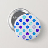 Polka-puntpatroon Ronde Button 5,7 Cm (Voorkant /achterkant)