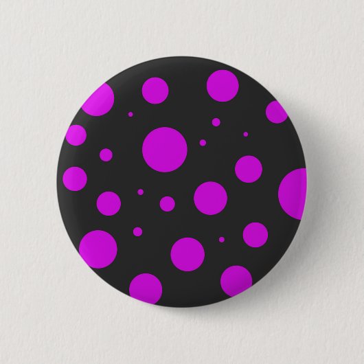 Polka-puntpatroon Ronde Button 5,7 Cm (Voorkant)