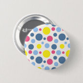 Polka-puntpatroon Ronde Button 5,7 Cm (Voorkant /achterkant)