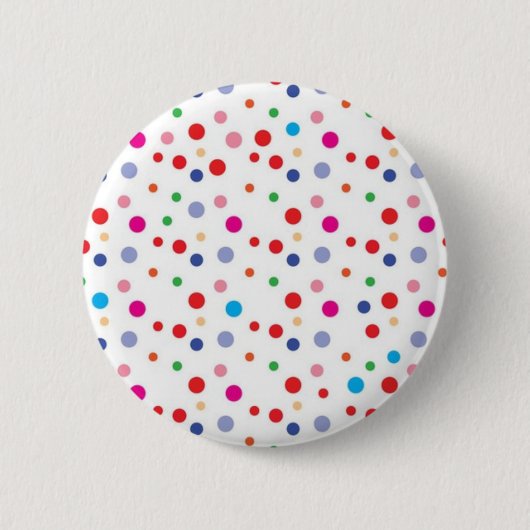 Polka-puntpatroon Ronde Button 5,7 Cm (Voorkant)