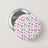 Polka-puntpatroon Ronde Button 5,7 Cm (Voorkant /achterkant)