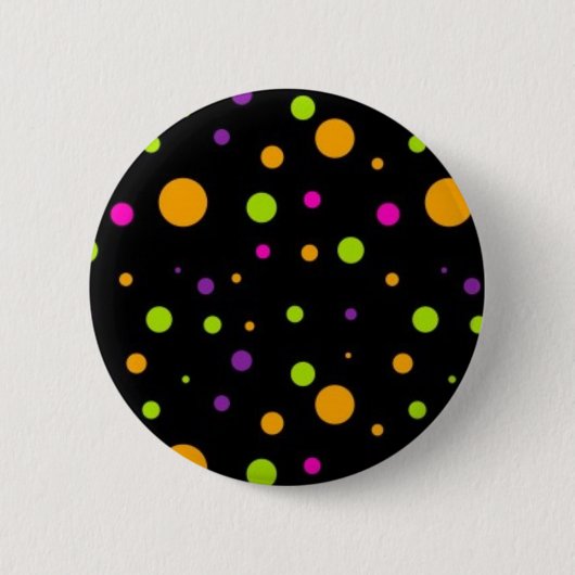 Polka-puntpatroon Ronde Button 5,7 Cm (Voorkant)