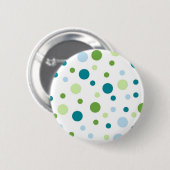 Polka-puntpatroon Ronde Button 5,7 Cm (Voorkant /achterkant)