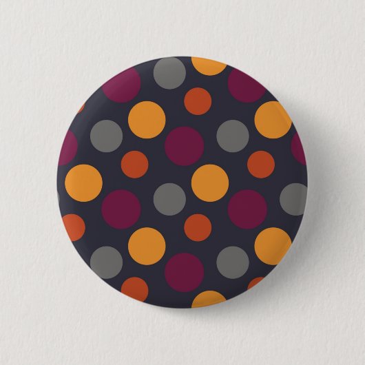 Polka-puntpatroon Ronde Button 5,7 Cm (Voorkant)