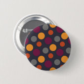 Polka-puntpatroon Ronde Button 5,7 Cm (Voorkant /achterkant)