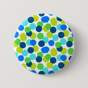 Polka-puntpatroon Ronde Button 5,7 Cm