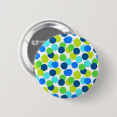 Polka-puntpatroon Ronde Button 5,7 Cm (Voorkant /achterkant)