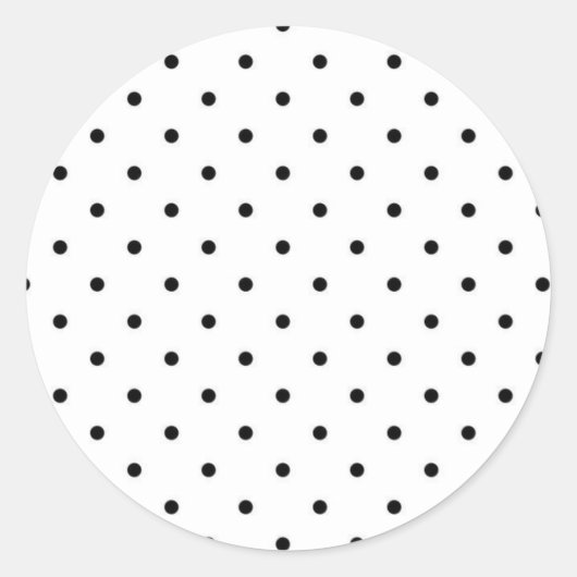 Polka-puntpatroon Ronde Sticker (Voorkant)