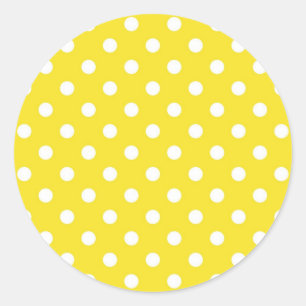 Polka-puntpatroon Ronde Sticker