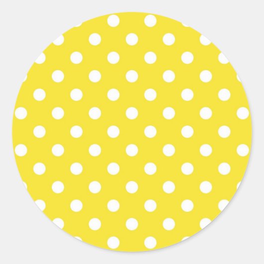 Polka-puntpatroon Ronde Sticker (Voorkant)