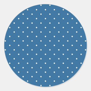 Polka-puntpatroon Ronde Sticker