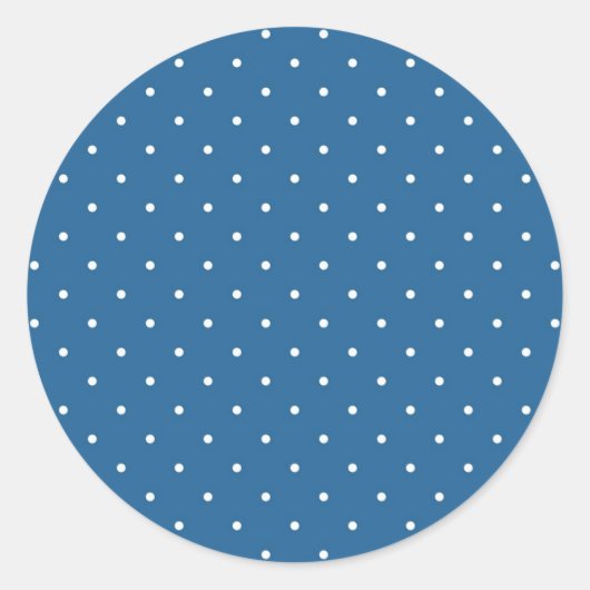 Polka-puntpatroon Ronde Sticker (Voorkant)