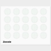 Polka-puntpatroon Ronde Sticker (Vel)