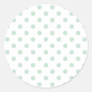 Polka-puntpatroon Ronde Sticker