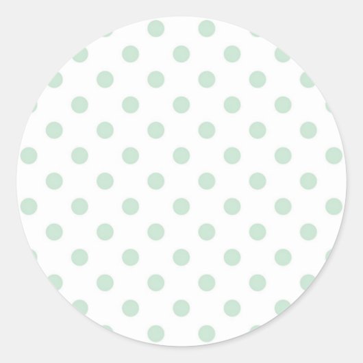 Polka-puntpatroon Ronde Sticker (Voorkant)