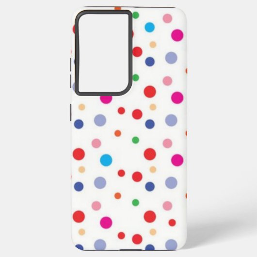 Polka-puntpatroon Samsung Galaxy Hoesje (Achterkant)