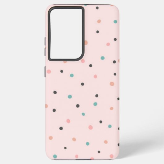 Polka-puntpatroon Samsung Galaxy Hoesje (Achterkant)