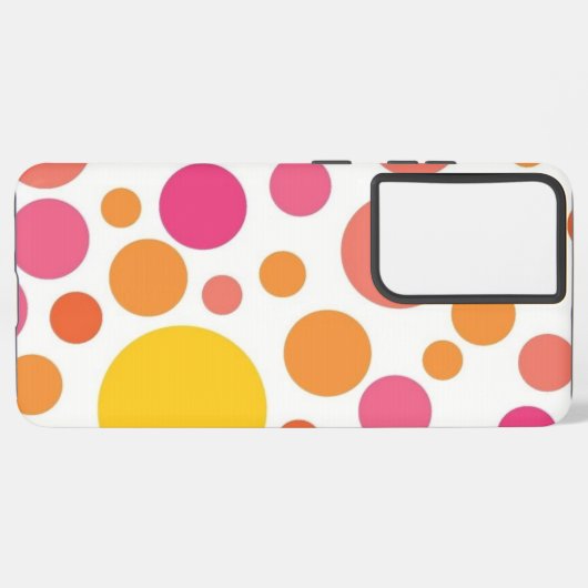 Polka-puntpatroon Samsung Galaxy Hoesje (Linkerkant)