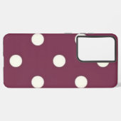 Polka-puntpatroon Samsung Galaxy Hoesje (Linkerkant)