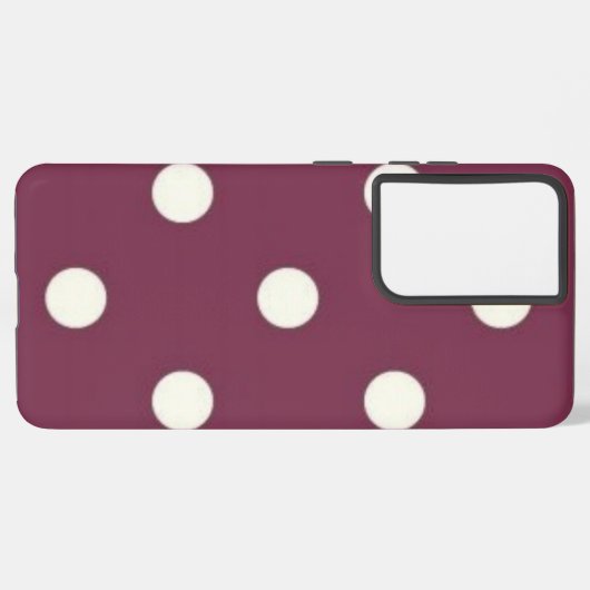 Polka-puntpatroon Samsung Galaxy Hoesje (Linkerkant)