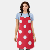 Polka-puntpatroon Schort (Gedragen)