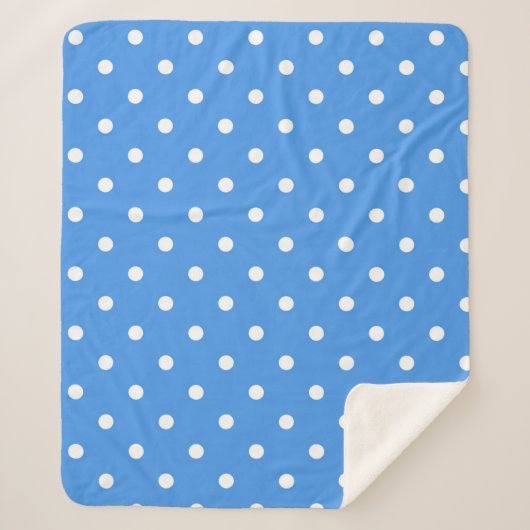 Polka-puntpatroon Sherpa Deken (Voorkant)