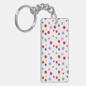 Polka-puntpatroon Sleutelhanger (Voorkant Links)