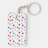 Polka-puntpatroon Sleutelhanger (achterkant)