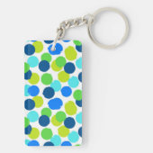 Polka-puntpatroon Sleutelhanger (achterkant)