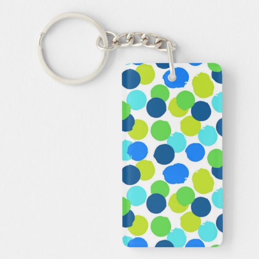 Polka-puntpatroon Sleutelhanger (Voorkant)