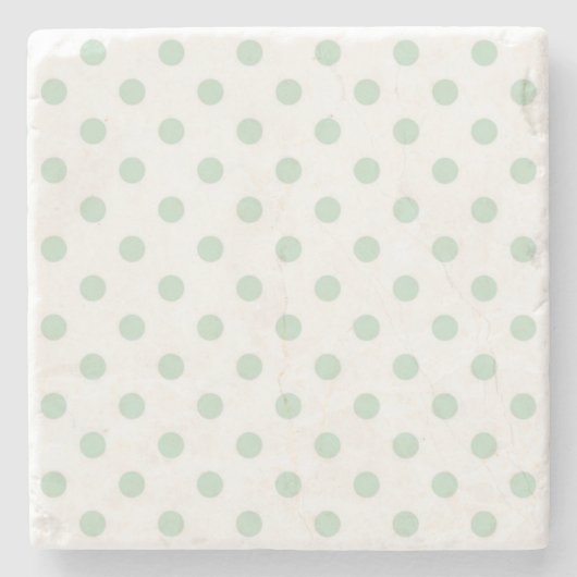 Polka-puntpatroon Stenen Onderzetter (Voorkant)