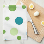 Polka-puntpatroon Theedoek (Quarter Fold)