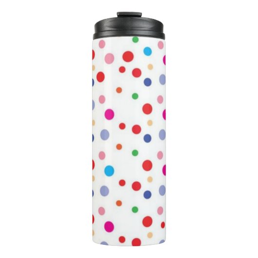 Polka-puntpatroon Thermosbeker (Voorkant)