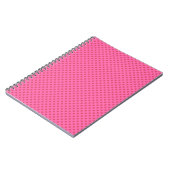 Polka puntroze, retro notitieboek (Linkerzijde)