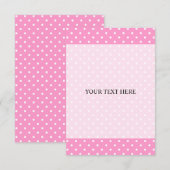 Polka-puntuitnodigingen met aangepaste achtergrond kaart (Voorkant / Achterkant)