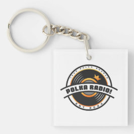 Polka Radio Acryl Sleutelhanger