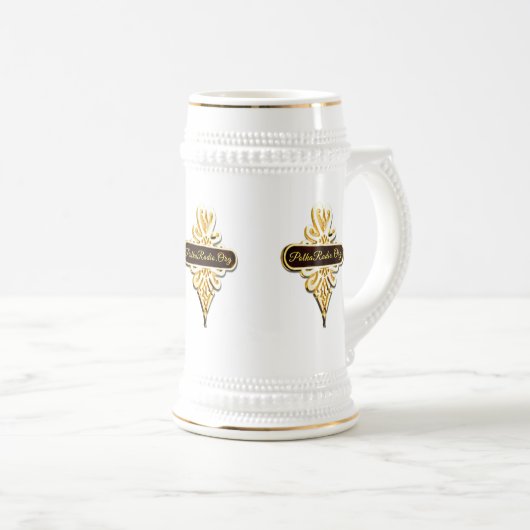 Polka Radio Anniversary Mug Bierpul (Voorkant rechts)