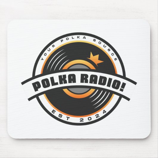 Polka Radio! Mouse Pad Muismat (Voorkant)