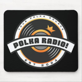 Polka Radio Mousepad (Black) Muismat