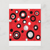 Polka Red Briefkaart (Voorkant)