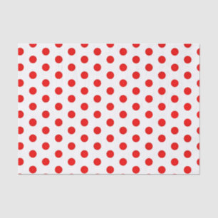 Polka Red Stippen Print Tissue Paper Tissuepapier