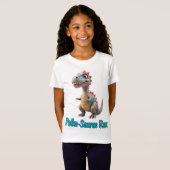 Polka-Saurus Rex Confetti Dinosaurus Kinder Dot Da T-shirt (Voorkant volledig)