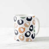 Polka stip naadloos patroon.  illustratie. koffiemok (Voorkant rechts)