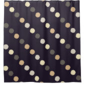 Polka stip naadloos patroon. Scribble texture. Tek Douchegordijn (Voorkant)