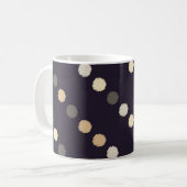 Polka stip naadloos patroon. Scribble texture. Tek Koffiemok (Voorkant links)